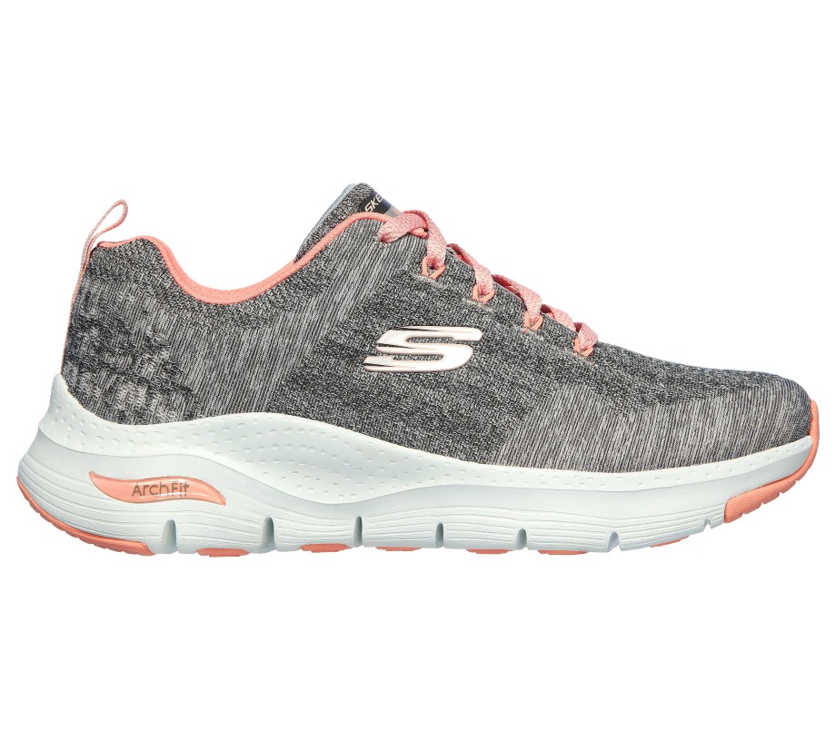 Skechers Arch Fit Comfy Wave Gray Pink