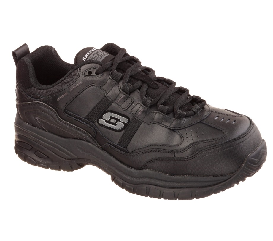 Work Soft Stride Grinnell Skechers Black