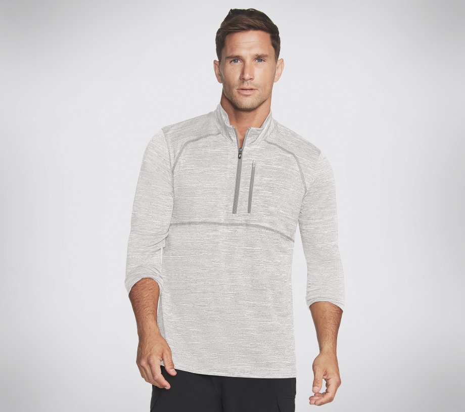 Apparel On the Road 1 4 Zip Gray Skechers