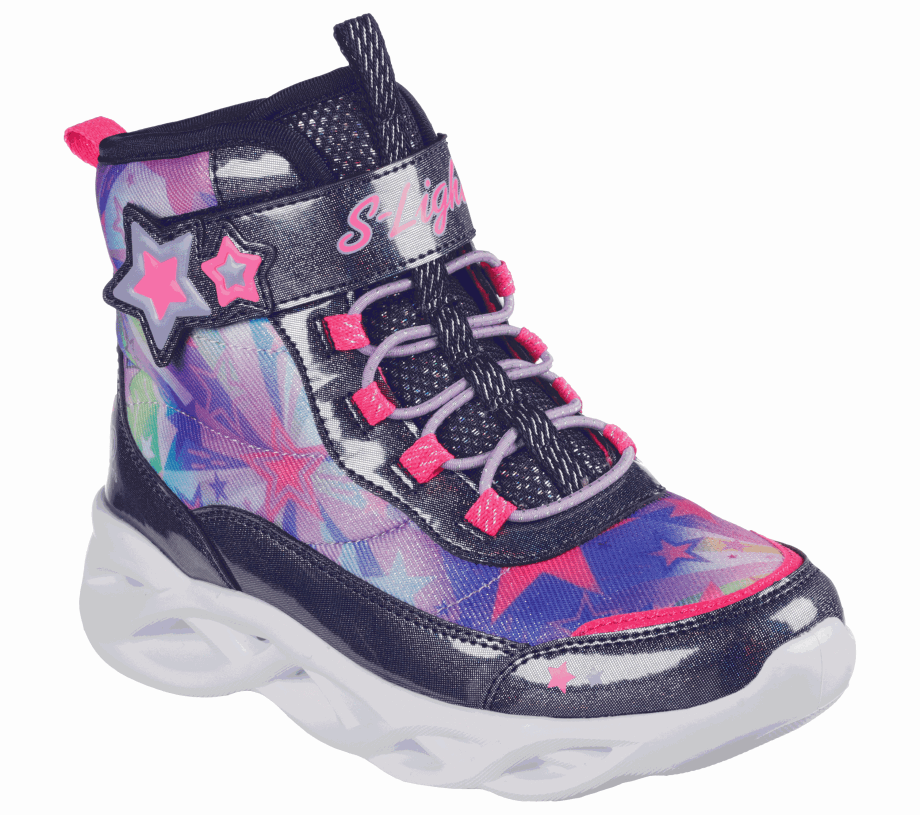 S Lights Twisty Brights Skechers Navy Multi
