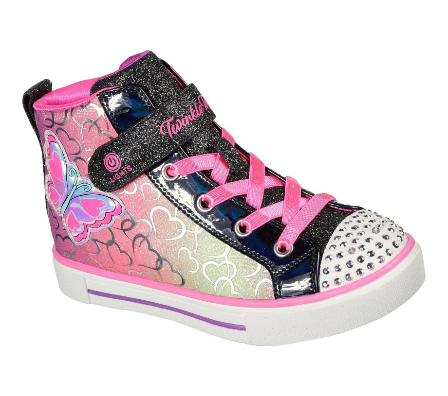 Skechers Girl's Twinkle Toes Twinkle Sparks Magic-Tastic Black Multi