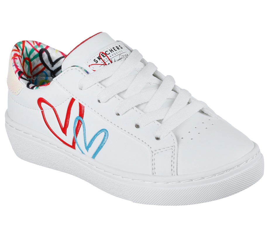 x JGoldcrown Goldie Whole Heart Skechers White Multi