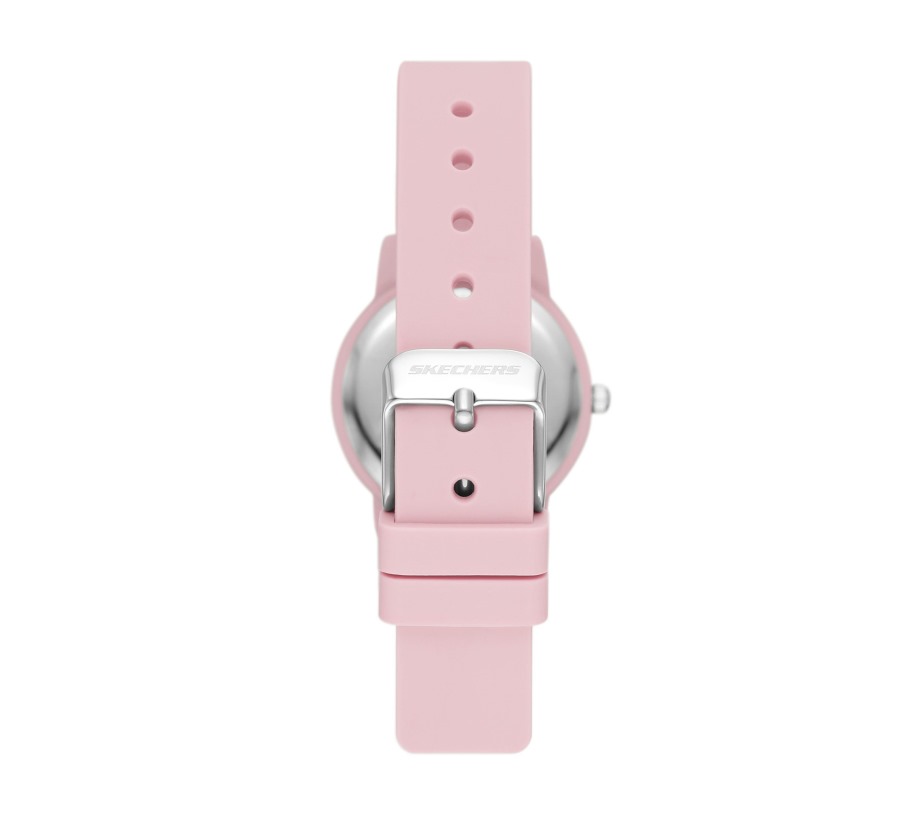 Scalloped Bezel Pink Watch Pink Skechers
