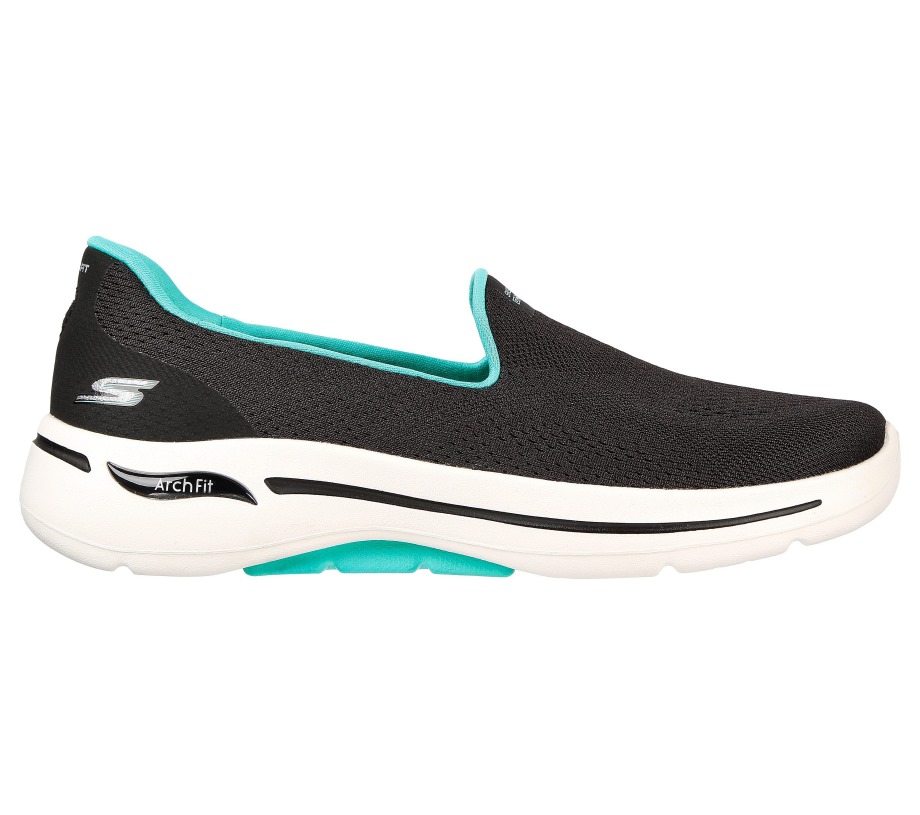 Skechers GO WALK Arch Fit Imagined Black Turquoise