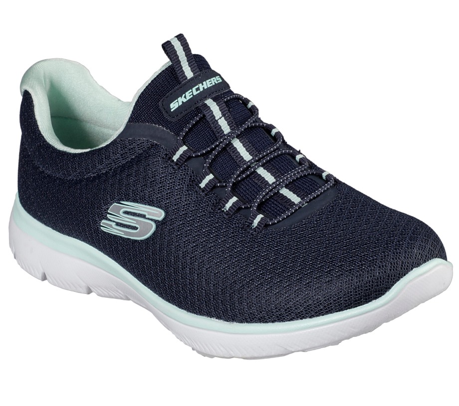 Summits Navy Aqua Skechers
