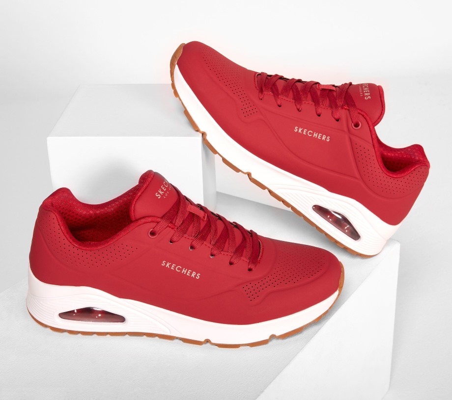 Skechers Uno Stand On Air Dark Red