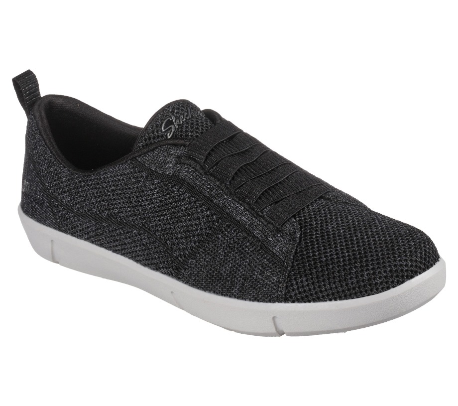 Breeze St Drama-Less Black White Skechers