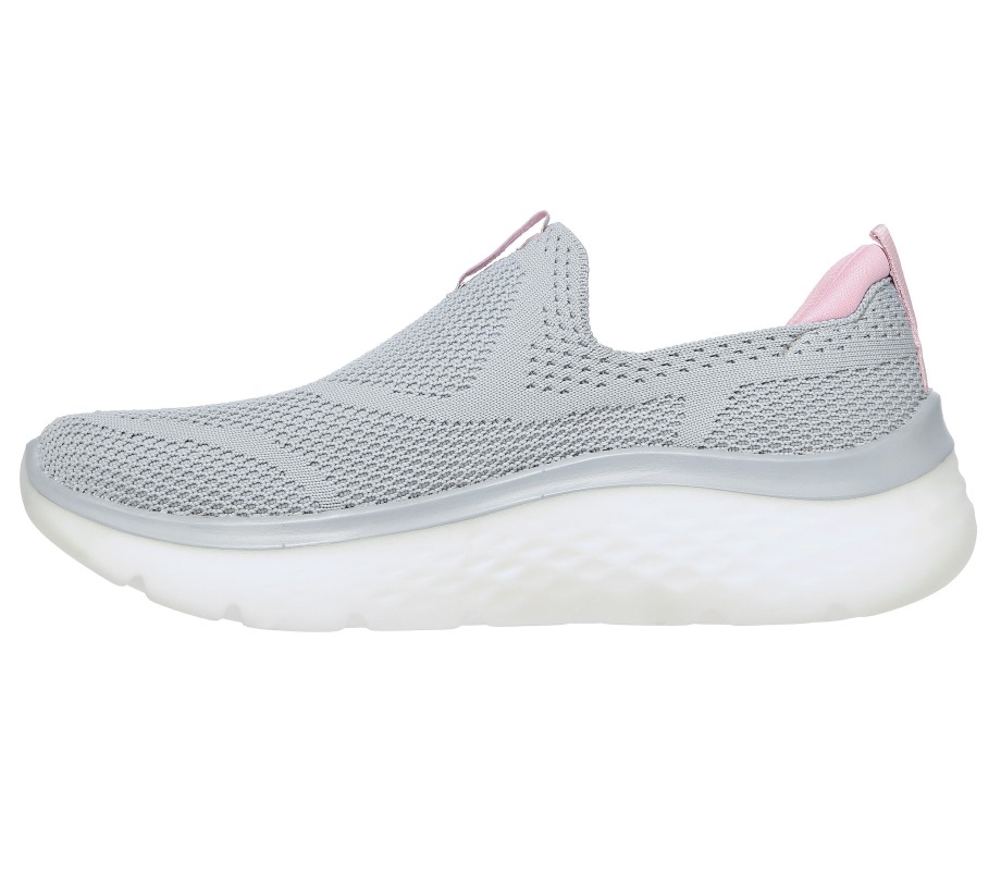 GOwalk Hyper Burst Solar Winds Gray Pink Skechers