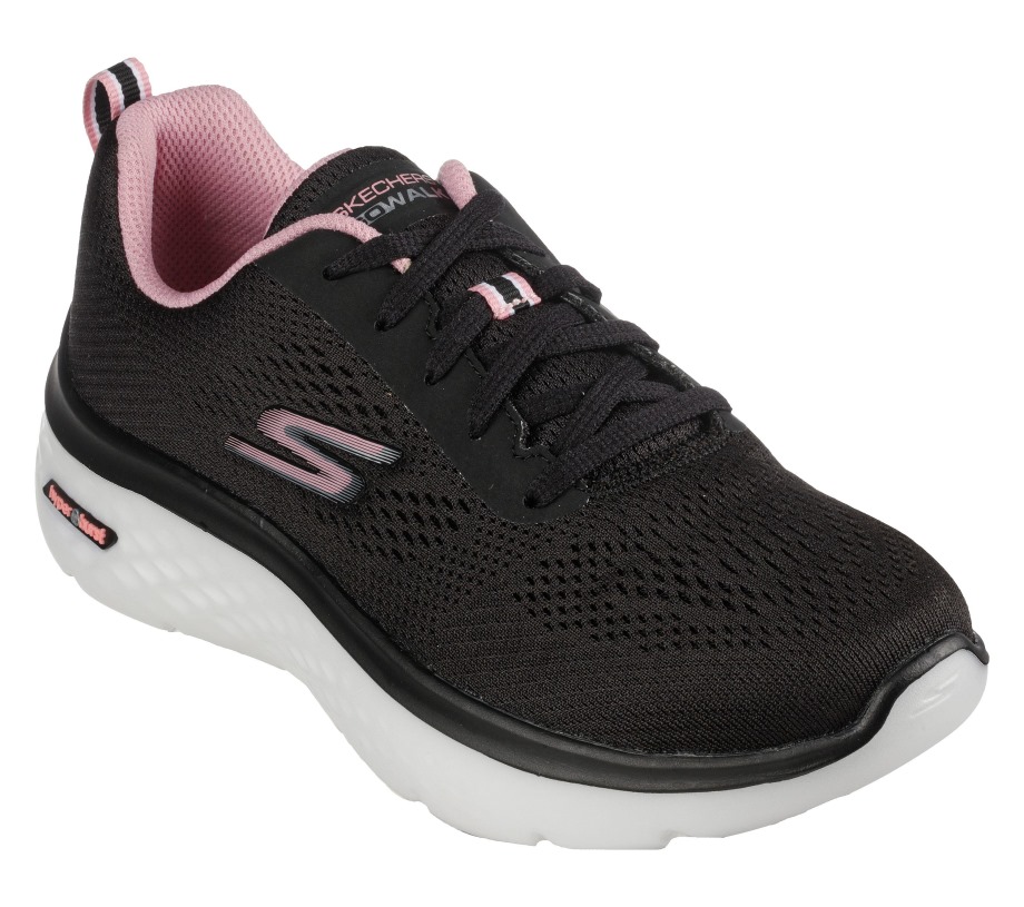 GOwalk Hyper Burst Black Pink Skechers