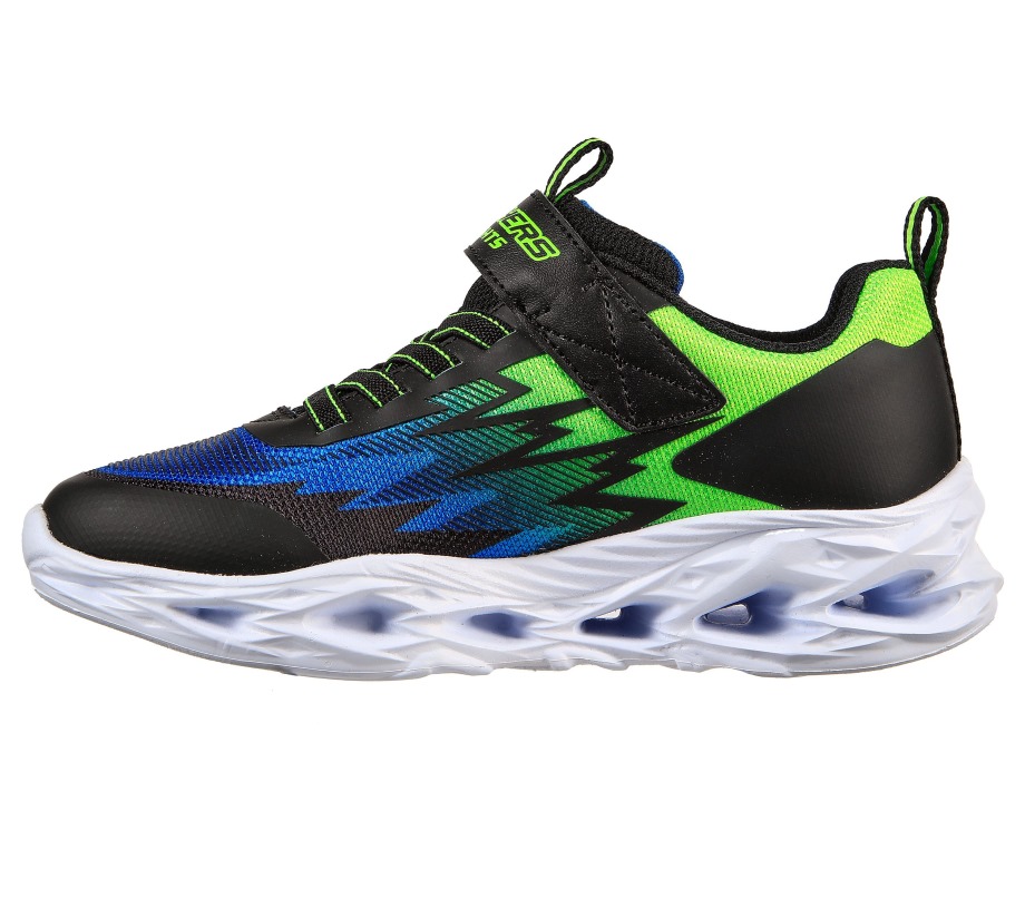 S Lights Vortex-Flash Zorent Black Lime Skechers