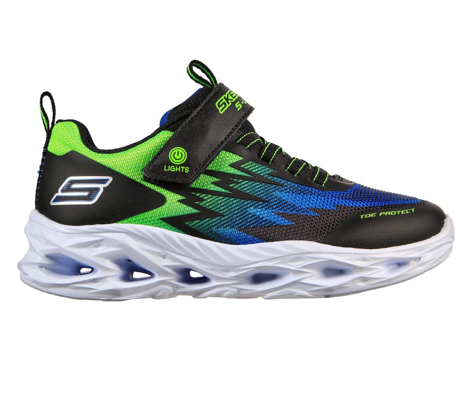 S Lights Vortex-Flash Zorent Black Lime Skechers