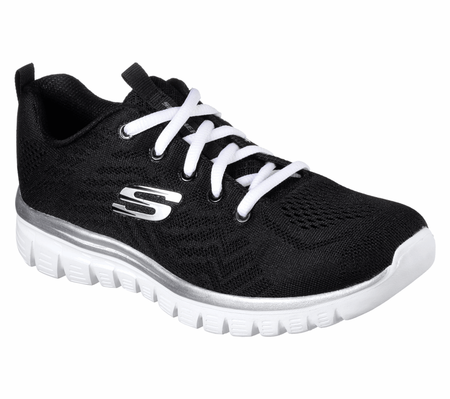 Skechers Graceful Get Connected Black White