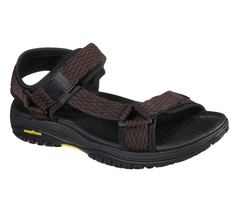 Relaxed Fit Lomell Rip Tide Skechers Brown