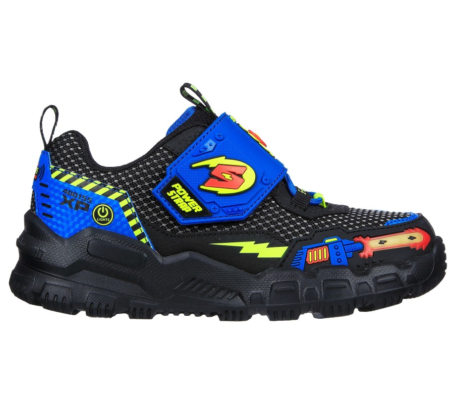 S Lights Adventure Track Sound Blaster Skechers Black Lime
