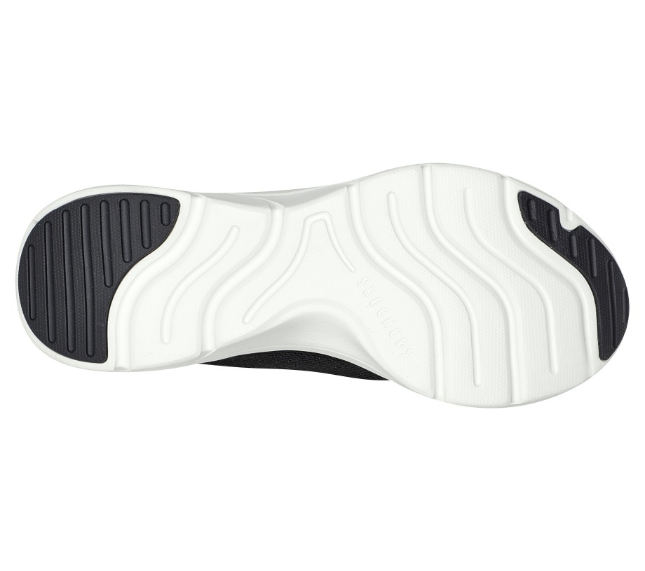 Relaxed Fit D'Lux Comfort Bliss Galore Black White Skechers