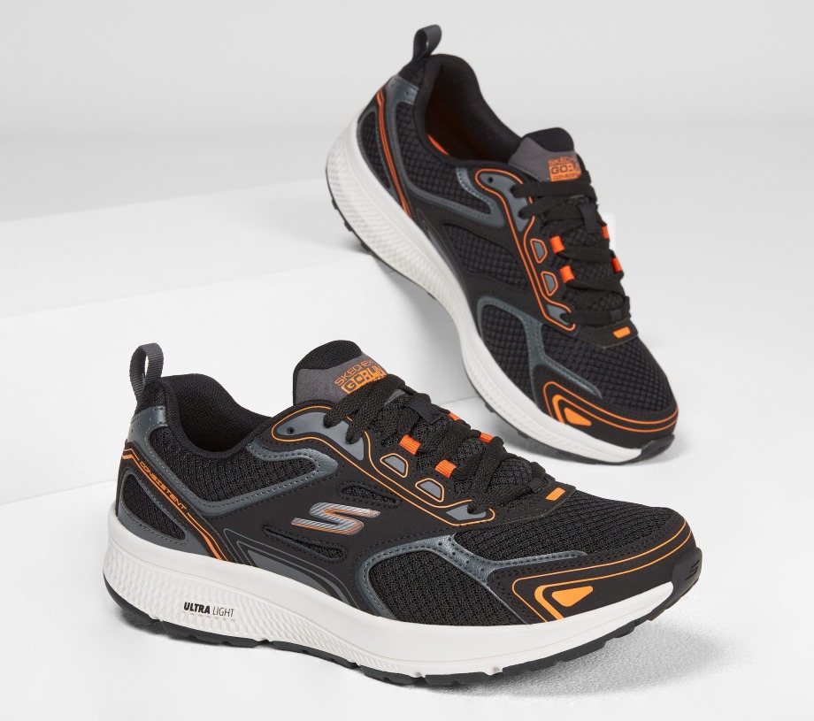GOrun Consistent Black Orange Skechers