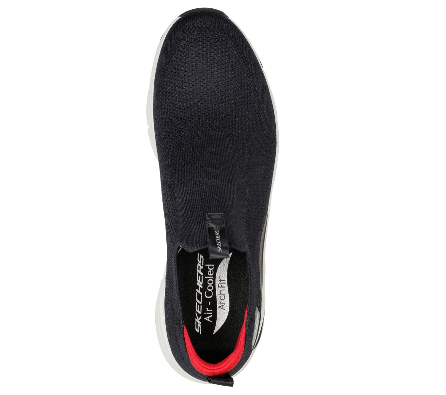 Arch Fit Keep It Up Skechers Black White