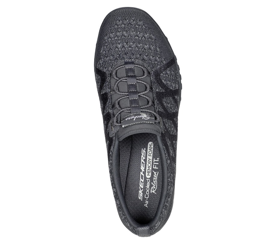 Relaxed Fit Breathe-Easy Infi-Knity Skechers Charcoal