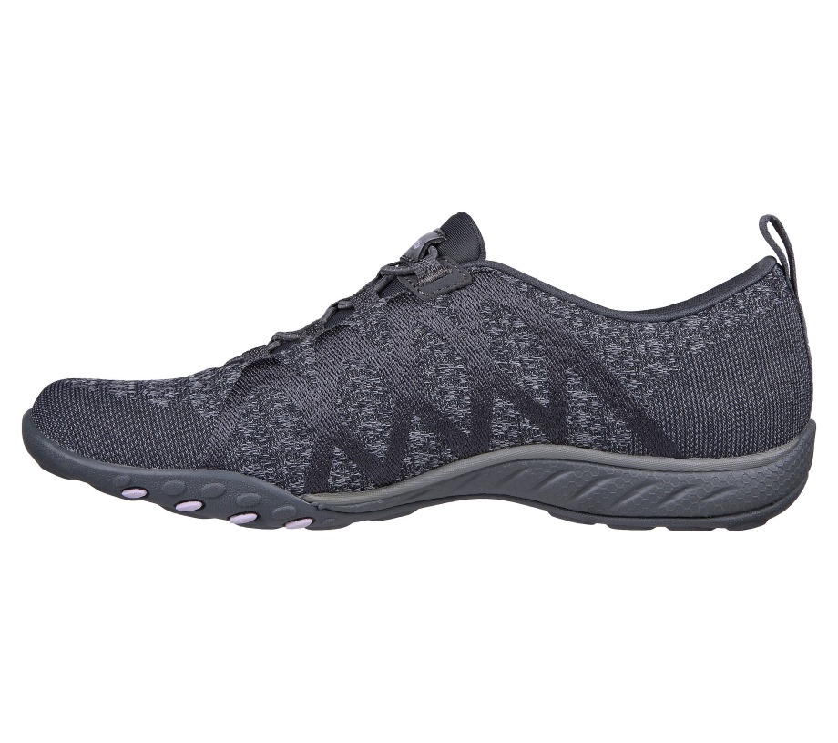 Relaxed Fit Breathe-Easy Infi-Knity Skechers Charcoal