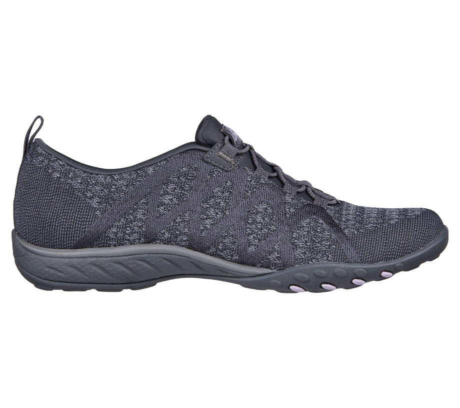 Relaxed Fit Breathe-Easy Infi-Knity Skechers Charcoal