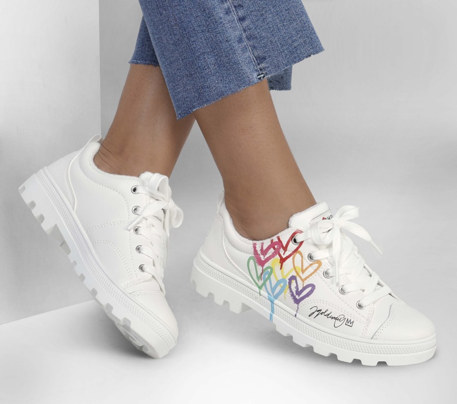 Skechers x JGoldcrown Roadies Love Zone White