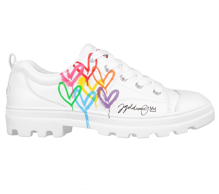 Skechers x JGoldcrown Roadies Love Zone White