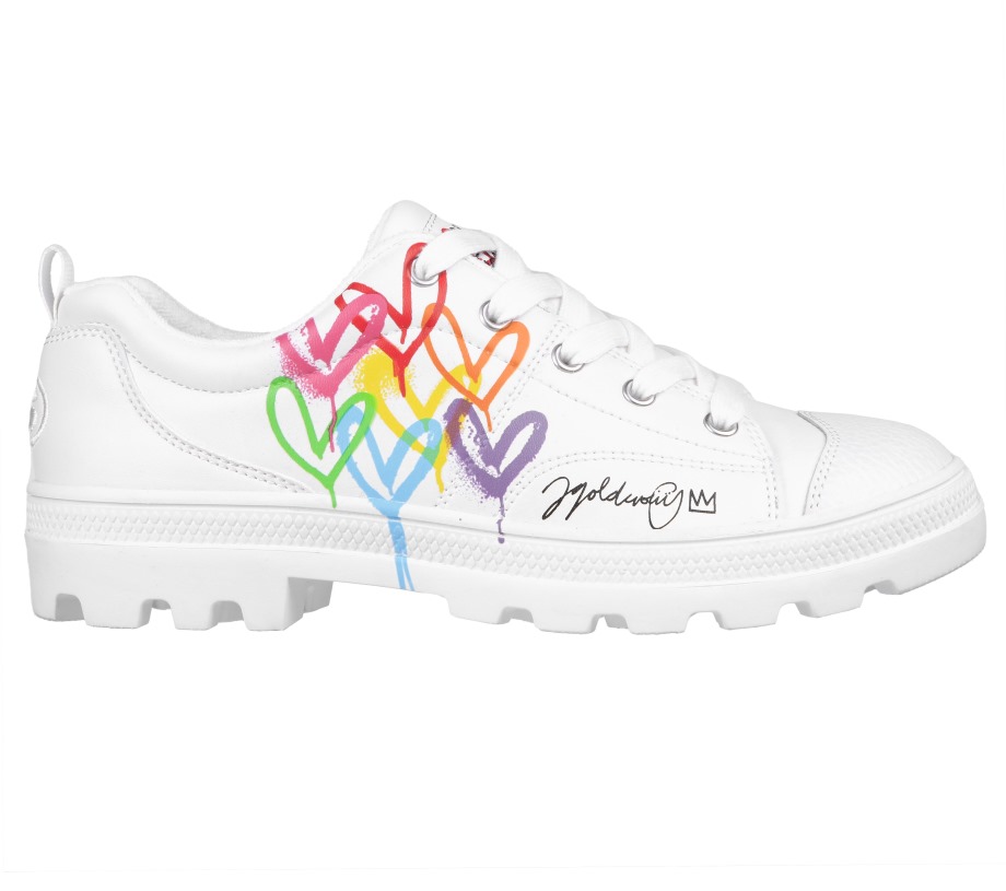 Skechers x JGoldcrown Roadies Love Zone White