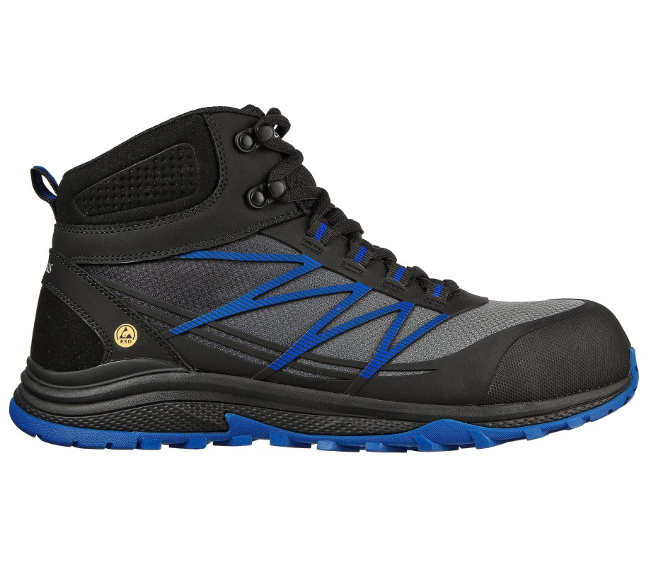Work Puxal Firmle ESD Comp Toe Black Blue Skechers