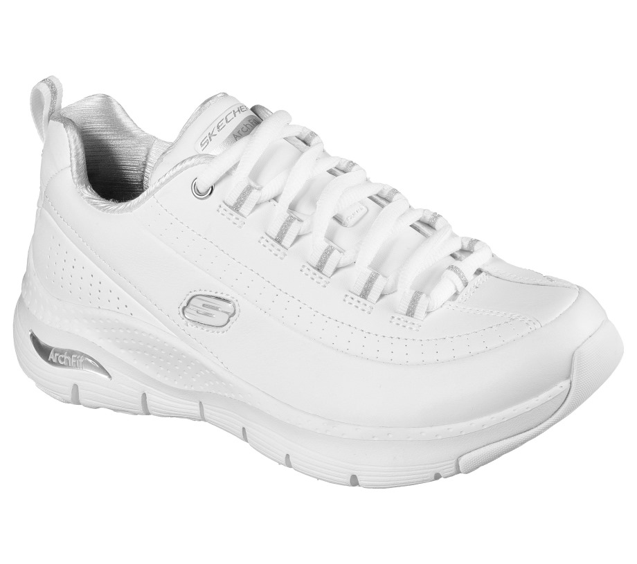Skechers Arch Fit Citi Drive White Silver