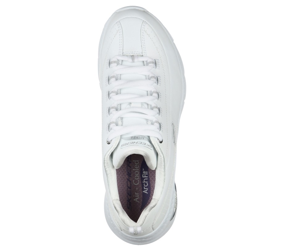 Skechers Arch Fit Citi Drive White Silver