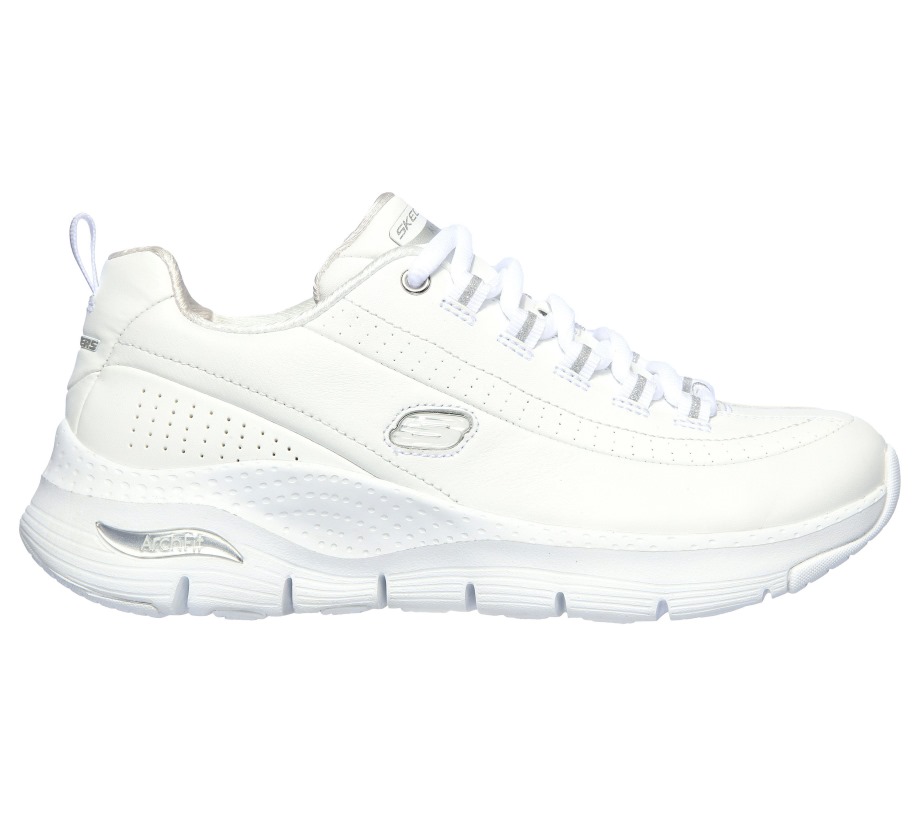 Skechers Arch Fit Citi Drive White Silver