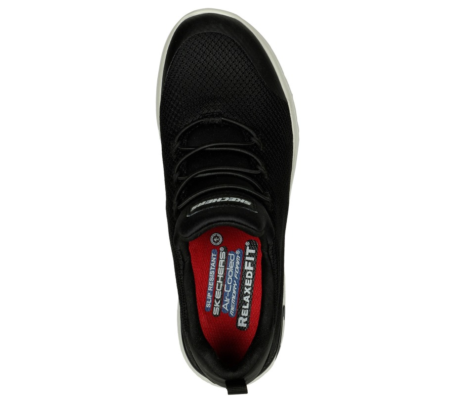 Skechers Work Relaxed Fit Marsing Waiola SR Black White