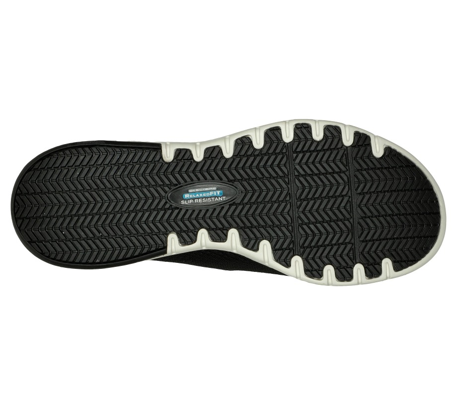 Skechers Work Relaxed Fit Marsing Waiola SR Black White