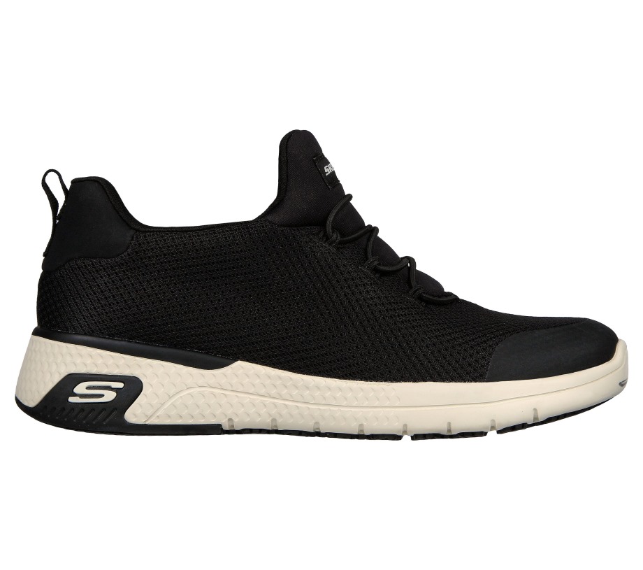 Skechers Work Relaxed Fit Marsing Waiola SR Black White