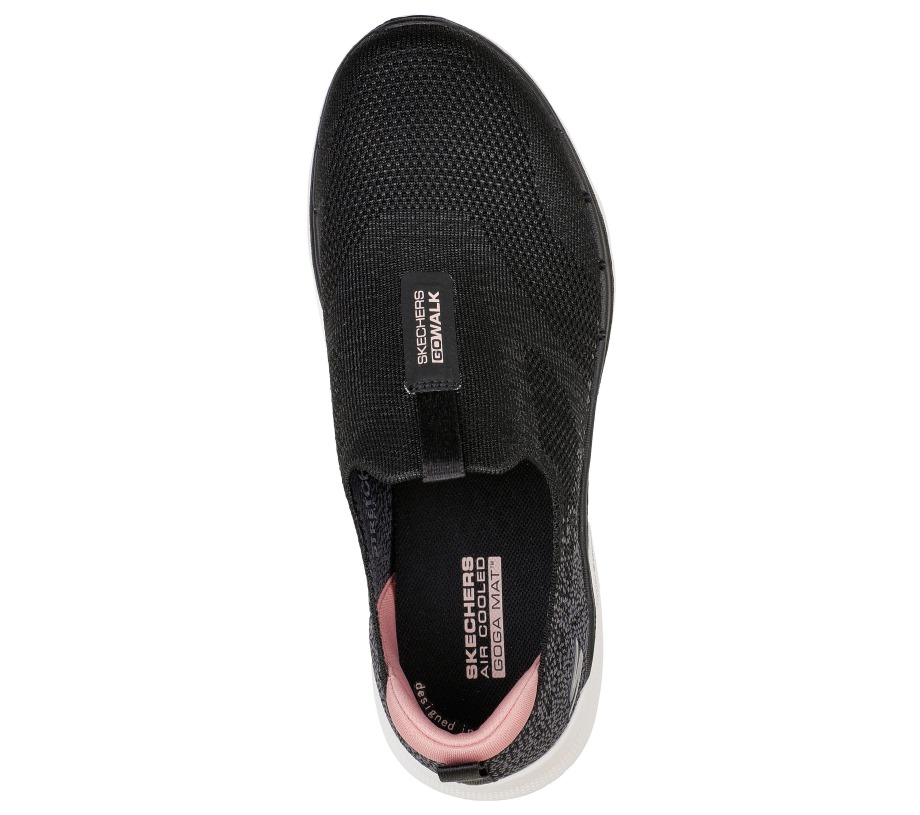 Skechers GOwalk 6 Glimmering Black Pink