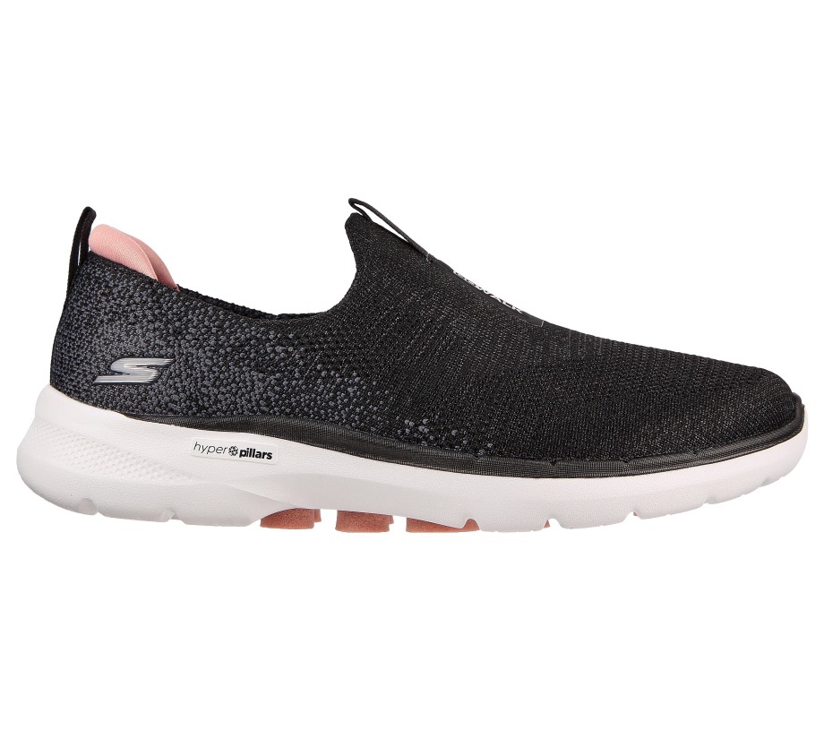 Skechers GOwalk 6 Glimmering Black Pink