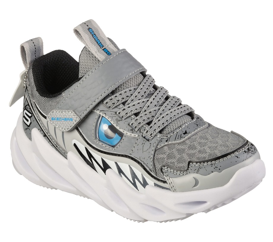 Shark-Bots Surf Patrol Gray Black Skechers