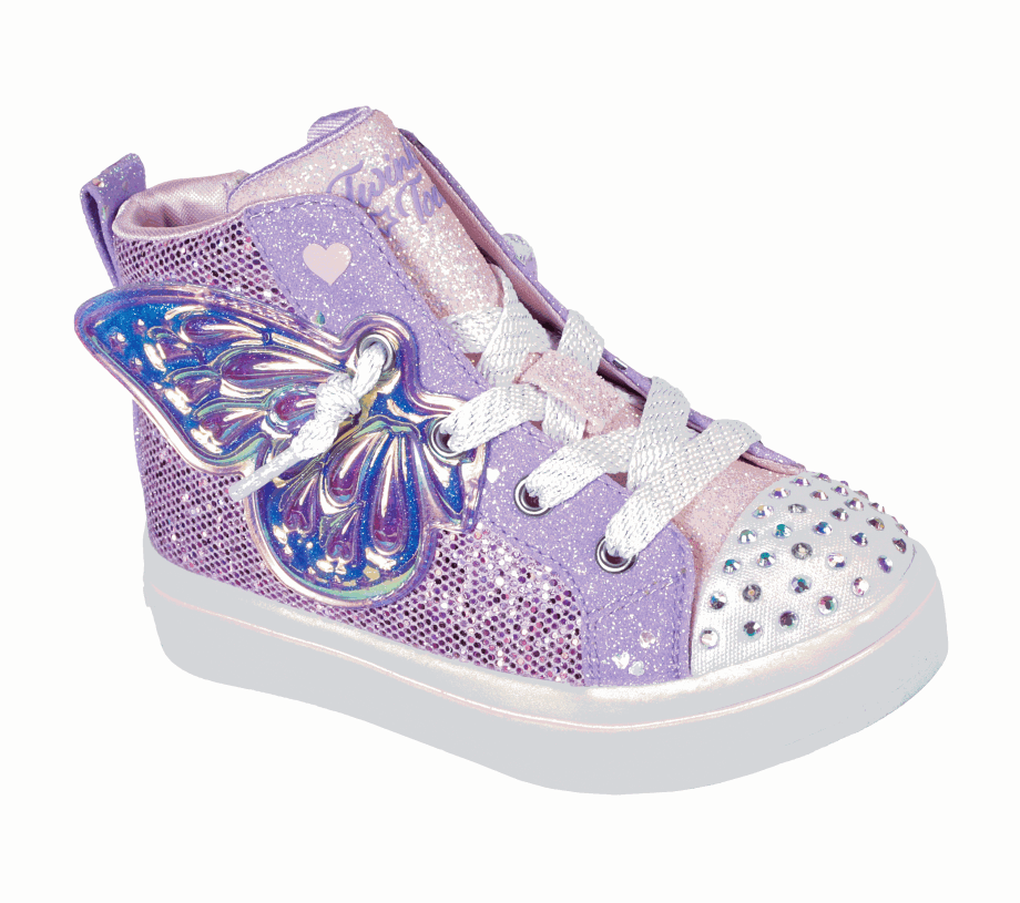Skechers Twinkle Toes Twi-Lites 2.0 Butterfly Wishes Lavender Multi