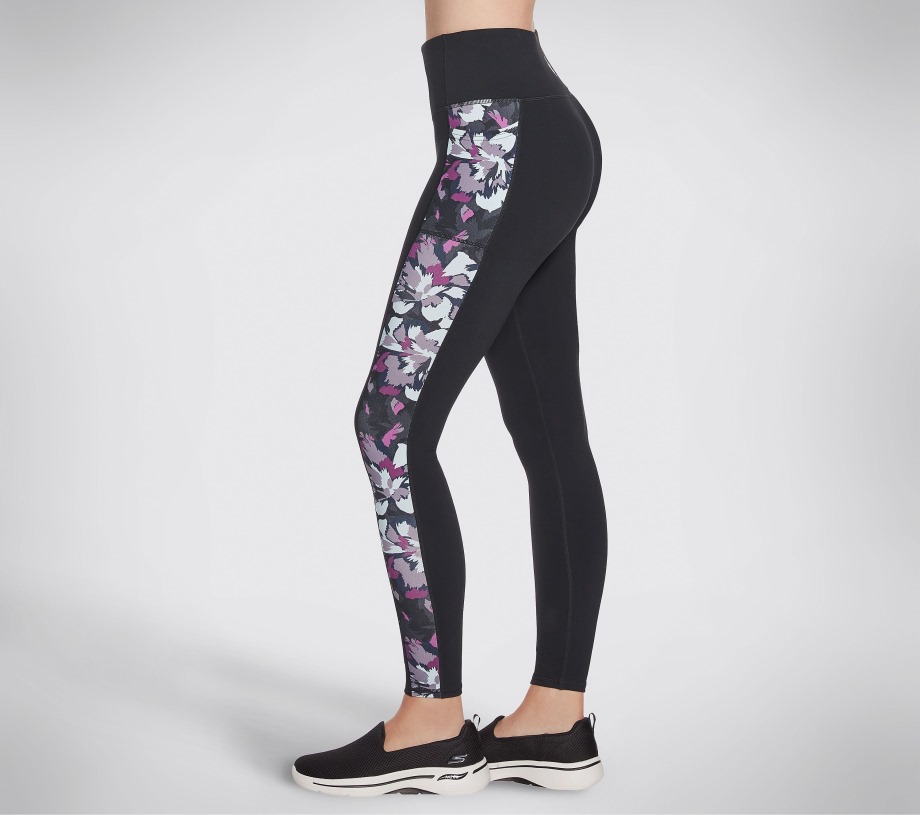 GOwalk Orchid Bloom High Waisted Legging Skechers Black Multi