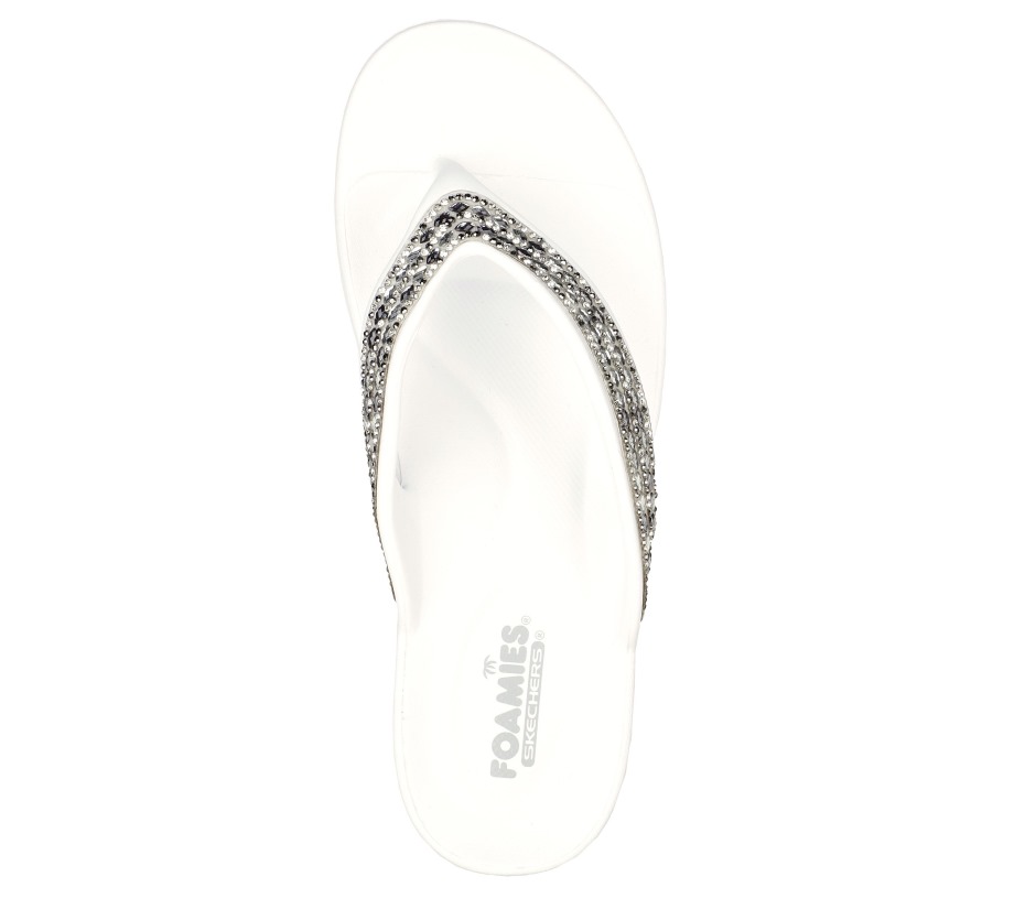 Skechers Foamies Glitzy White