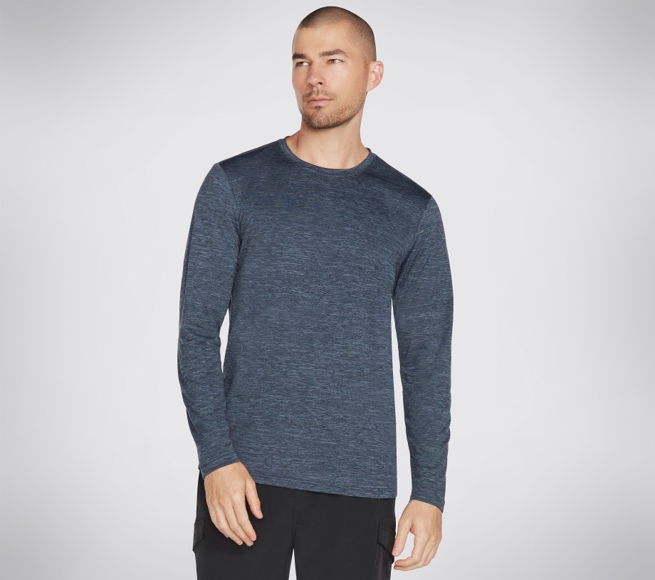 Skechers Apparel On the Road Long Sleeve Blue Gray