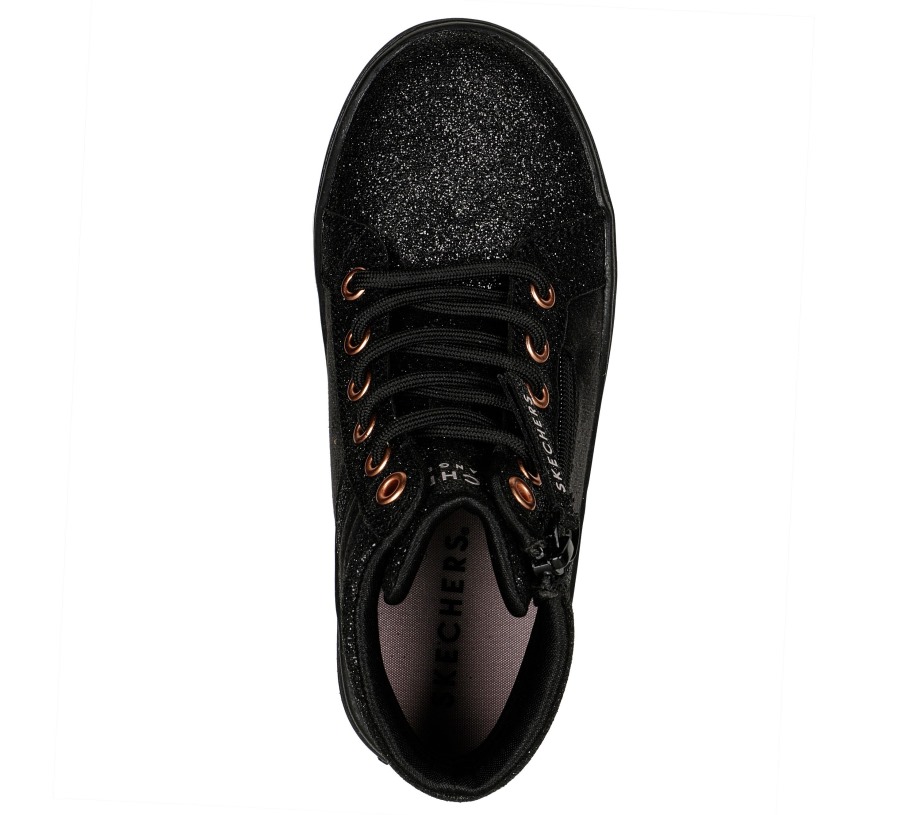 Elevated City Shine Black Rose Gold Skechers