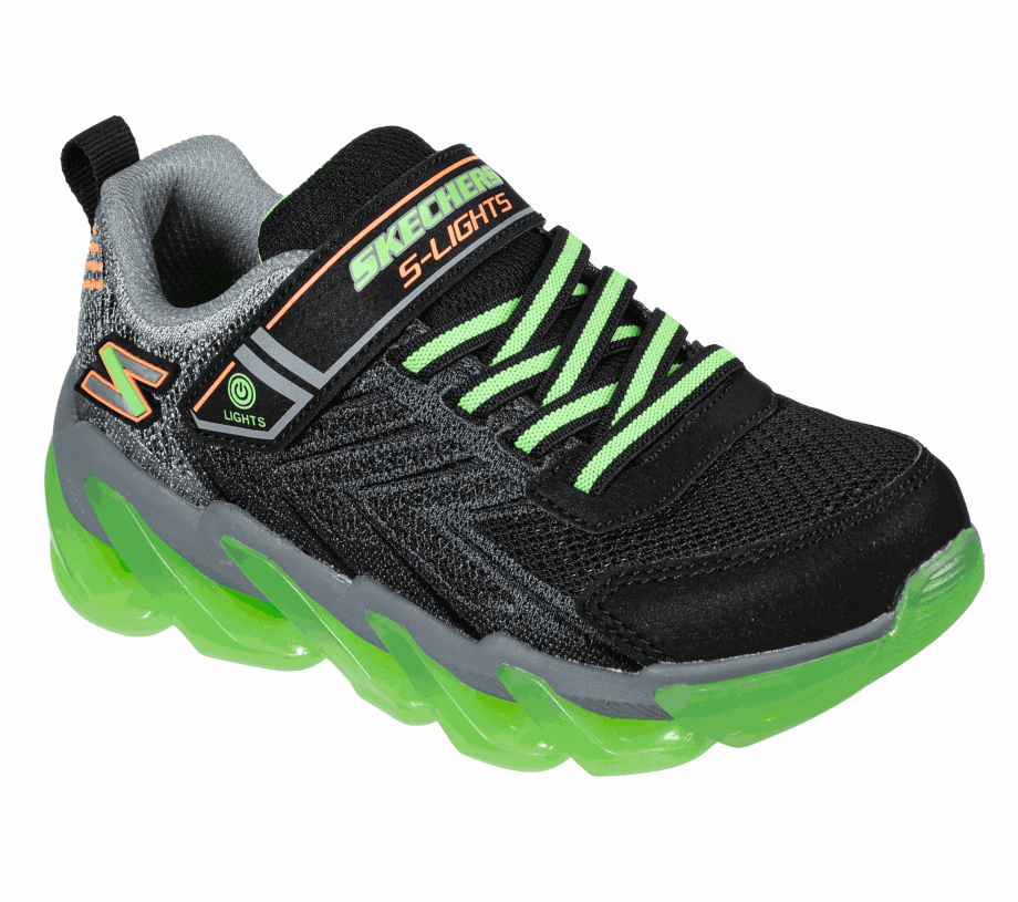 Skechers S Lights Mega Surge Black Lime