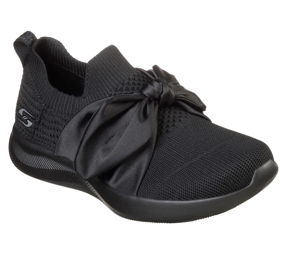 BOBS Sport Squad 2 Bow Beauty Black Skechers