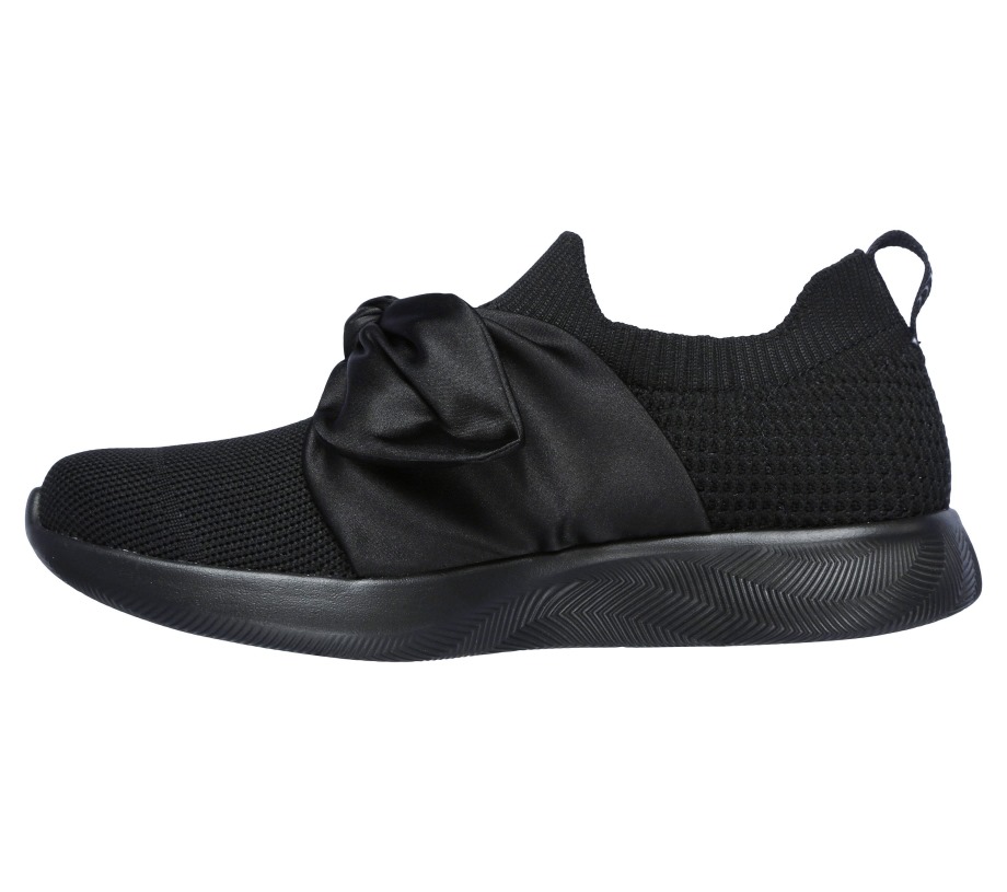 BOBS Sport Squad 2 Bow Beauty Black Skechers