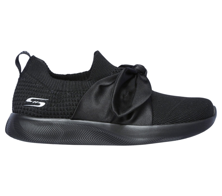 BOBS Sport Squad 2 Bow Beauty Black Skechers