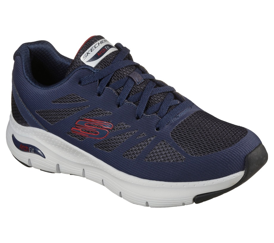 Arch Fit Charge Back Skechers Navy Red
