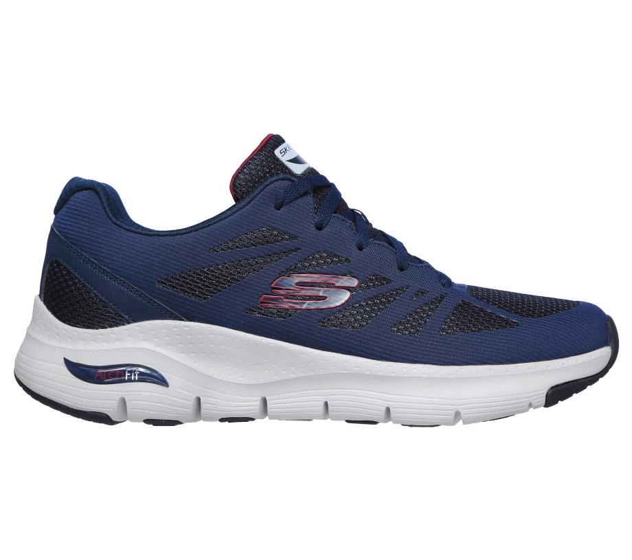 Arch Fit Charge Back Skechers Navy Red