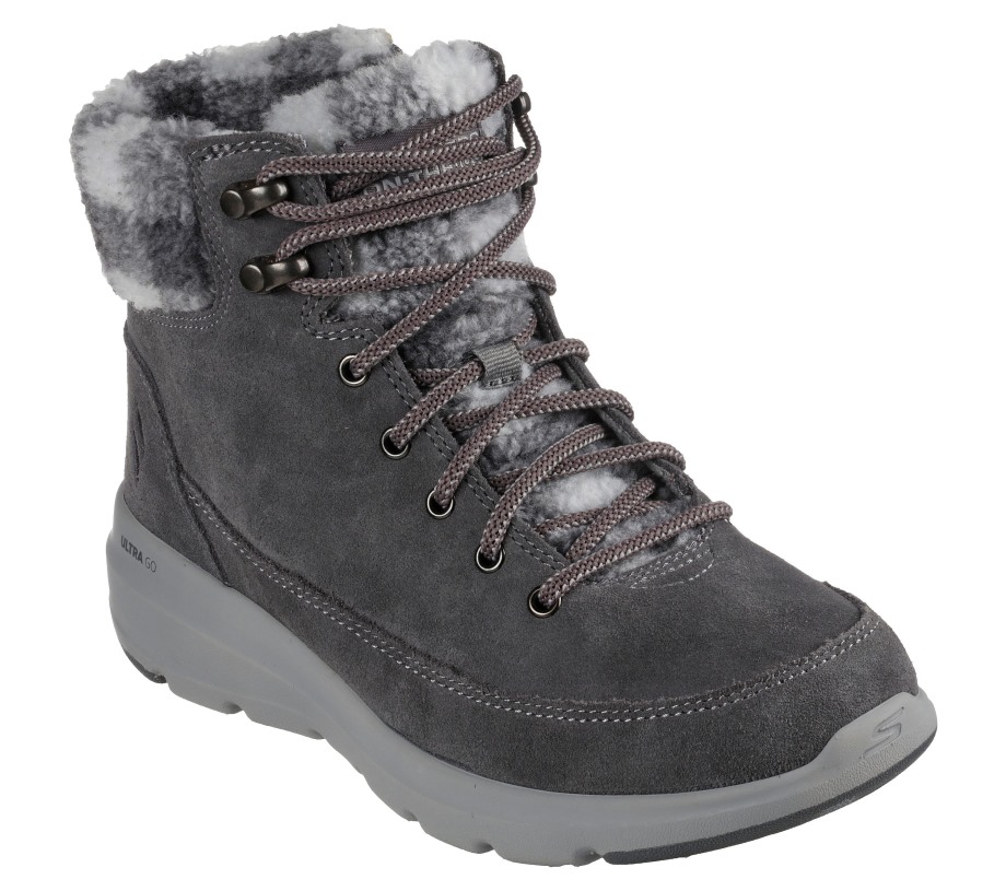 On the GO Glacial Ultra Timber Skechers Charcoal