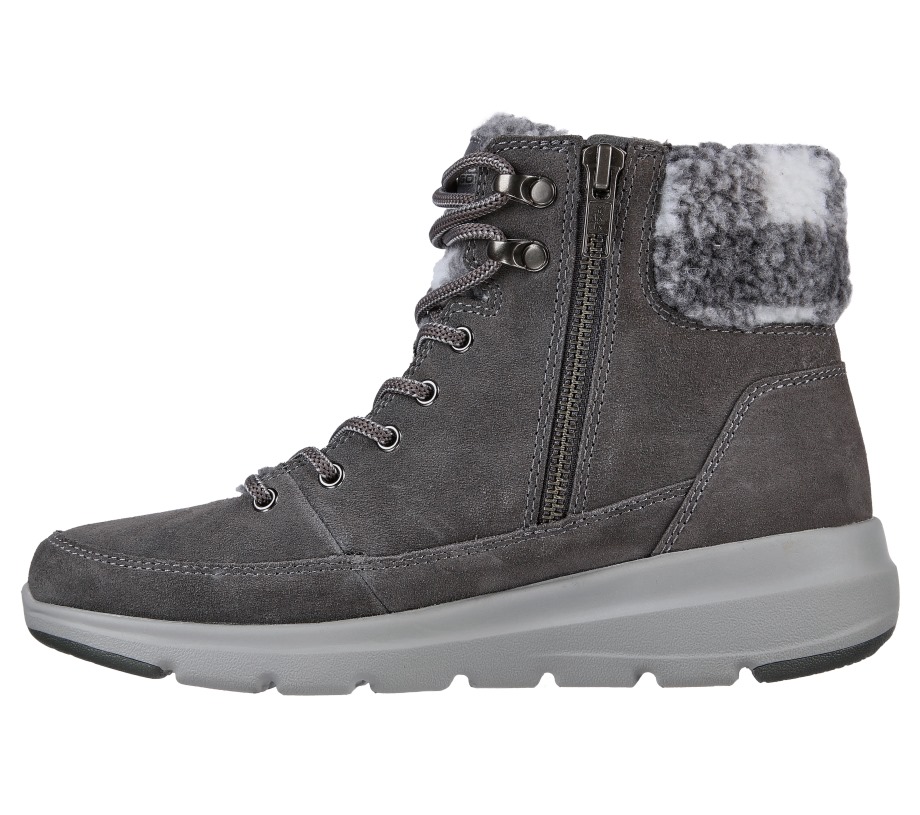 On the GO Glacial Ultra Timber Skechers Charcoal
